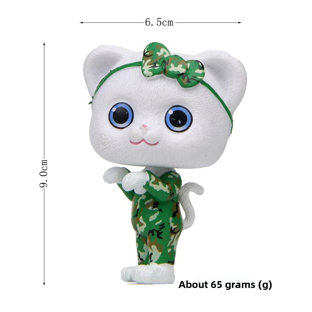 

Lucky Leopard Cat Print Pvc Animal Decor For Travel Festive Presentations Gift зелёный