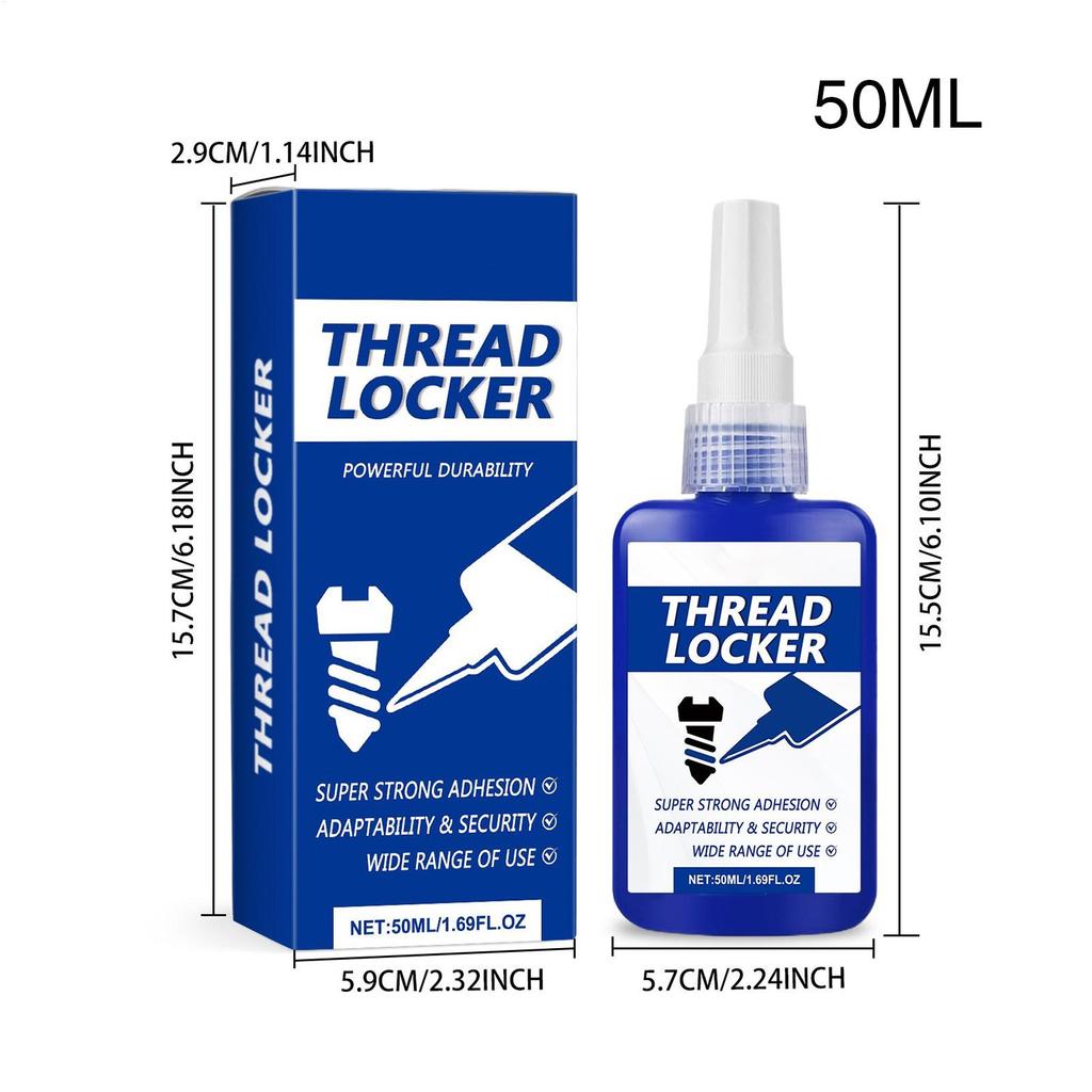 Lock Tight Threadlocker 50Ml Removable Threadlocker Metal Glue Waterproof Removable Sealant Adhesive for Repair Industrial