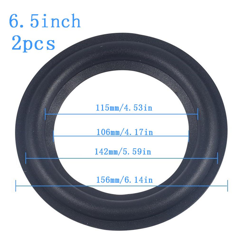 2 Packs Ring Speaker Cloth Edge Repair Parts Speaker Surround Rubber Replacement Parts for Speaker Repair or DIY
