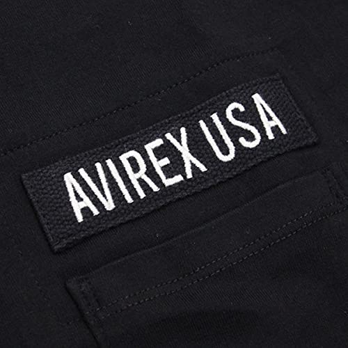 Avirex 6113328 S/S FATIGUE TEE Kurzarm Fatigue T-Shirt 09BLACK XL