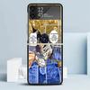 JoJo Adventure Bruno Buccellati Black Cover for Samsung Galaxy Z Flip 7 6 5 4 3 5G Phone Case Flip7 Flip6 Flip5 Flip4 Flip3 Patt