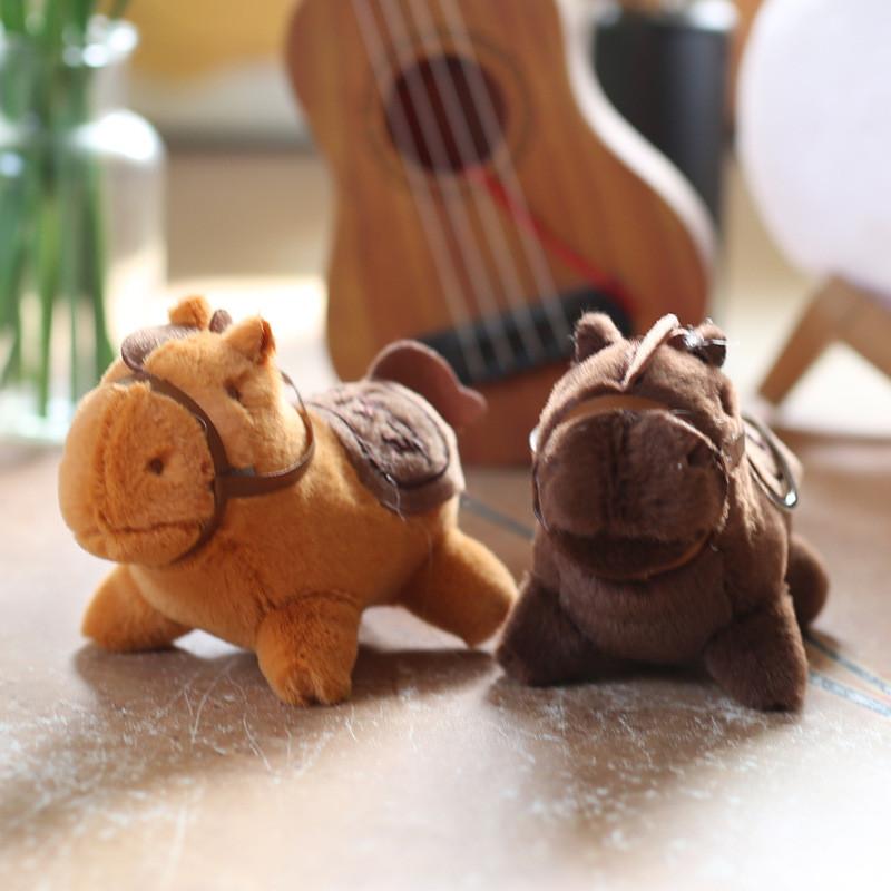 Cute Plush Horse Toy Keychain Soft Pp Cotton Bag Decor Gift Children For