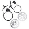 4 Piston Mountain Bike Hydraulic Disc Brake Kit Aluminum Alloy Bike Disc Brake Set with 160mm Rotors