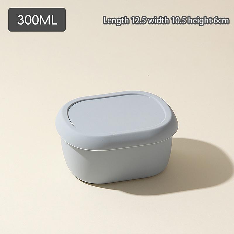 200/300/600ML Silicone Bento Boxes Lunch Container Leak-Proof Lunch Container, BPA-Free, Dishwasher Safe