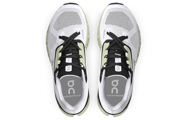 On Running Cloudstratus White Black Sage Women's 39.98997
