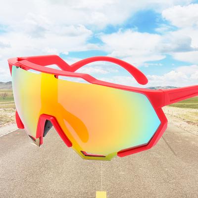 Neue Fahrradsonnenbrille für Männer Frauen farbwechselnde Gläser großes Gestell Outdoor-Sportbrille UV-Schutz