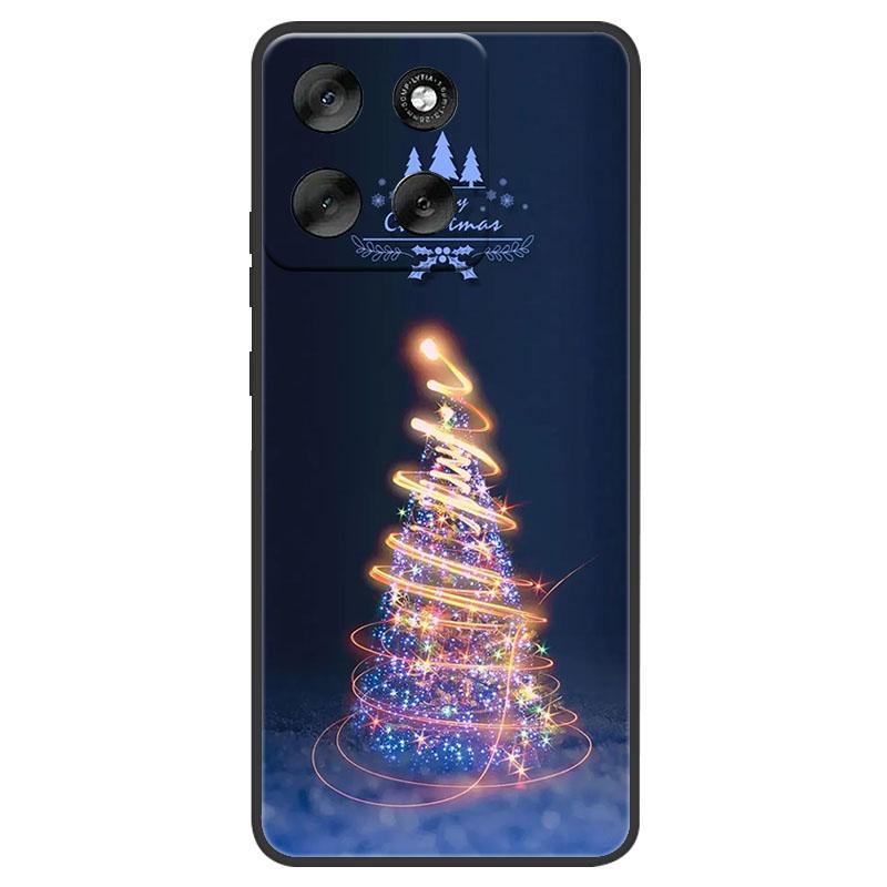 Christmas Painted Phone Case For Motorola Moto Edge 60 50 Pro Ultra Neo G56 G66j G66y G06 G86 Power G15 Soft Silicone TPU Cover