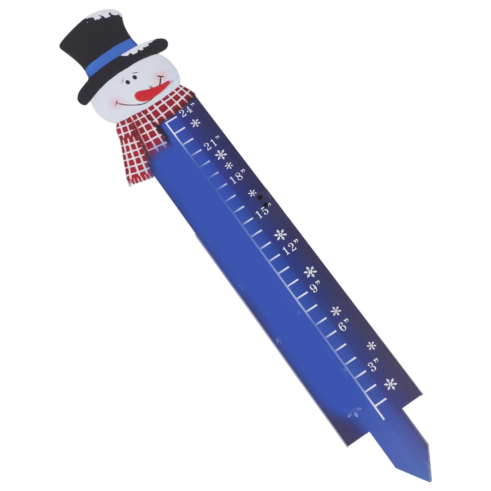 

24 inch snowfall gauge, snow maiden with stainless steel, New Year decoration, Christmas and holiday gift for garden, garden and lawn