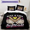 3pcs Baseball Bedding Set Duvet Cover Closure Includes 1 Duvet Cover & 2 Pillowcases, Soft and Comfortable for All Seasons.