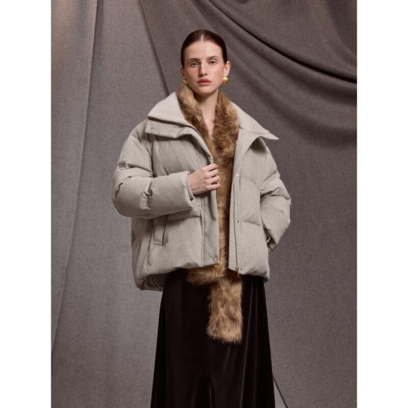 Bingjie Women's Thermal Stand Collar Short Down Jacket J5400JN30