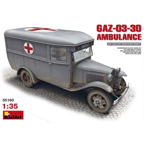 Miniart 1/35 GAZ-03-30 Ambulance Plastic Model