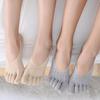 Orthopädische Kompressionssocken Damen Zehensocken Ultra Low Cut Liner mit Gel
