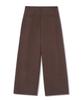 TRILLION Front V-Tuck Wide Slacks [Brown]