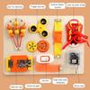 Busy Wooden Board Sensory Activity Toy For Kids Locks Toy Toddler Fine Motor Skills Stem Toy Latches Board For Boys Girls