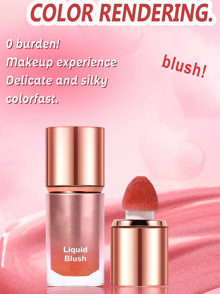 3Pcs Matte Multi-use Liquid Blusher for Women – Lightweight, Long-lasting Color for Cheeks & Makeup