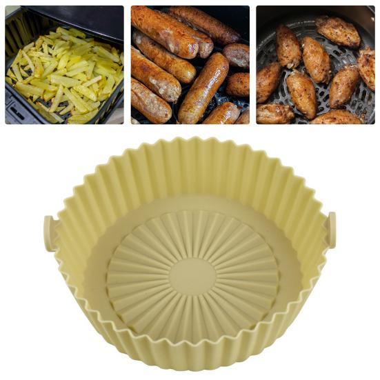 

Полезный водонепроницаемый портативный коврик для фритюрниц без запаха, безопасный для мытья в посудомоечной машине, для коврика для фритюрниц в столовой небесно-голубой