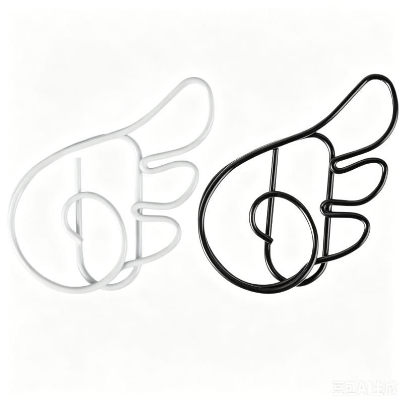 10/20/50Pcs Ins Style Angel Wing Shaped Metal Paper Clips Simple Cute Pin For Student Stationery Office Decoration Supplies