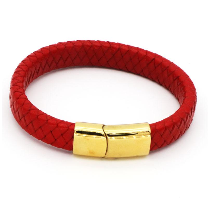 Meier Titanium Steel Braided Bracelet Leather Cord Men's and Women's Stainless Steel Bracelet Jewelry Braided Bracelet