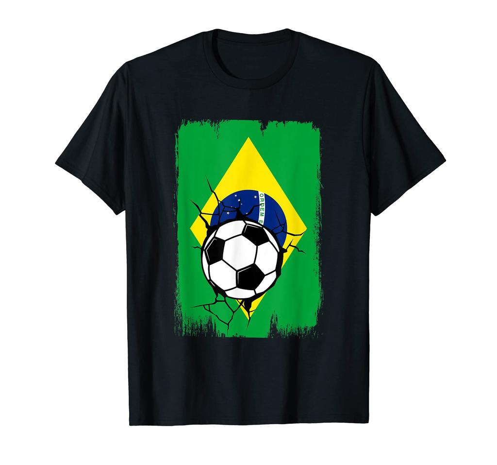 Brazil 2022 National Football Team Soccer Brazilian Fan 100 Cotton TShirt Men Women Short Sleeve T Shirt Tees For Fans Gift