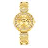 YaLaLuSi Women's Water-Resistant Quartz Watch with Vintage Green Dial and Diamond-Set Bracelet—Perfect as a Gift Reloj Mujer