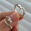Retro Snake Ring Women's Ins Niche Design Sense Rose Index Finger Ring High Sense Opening Adjustable Ring