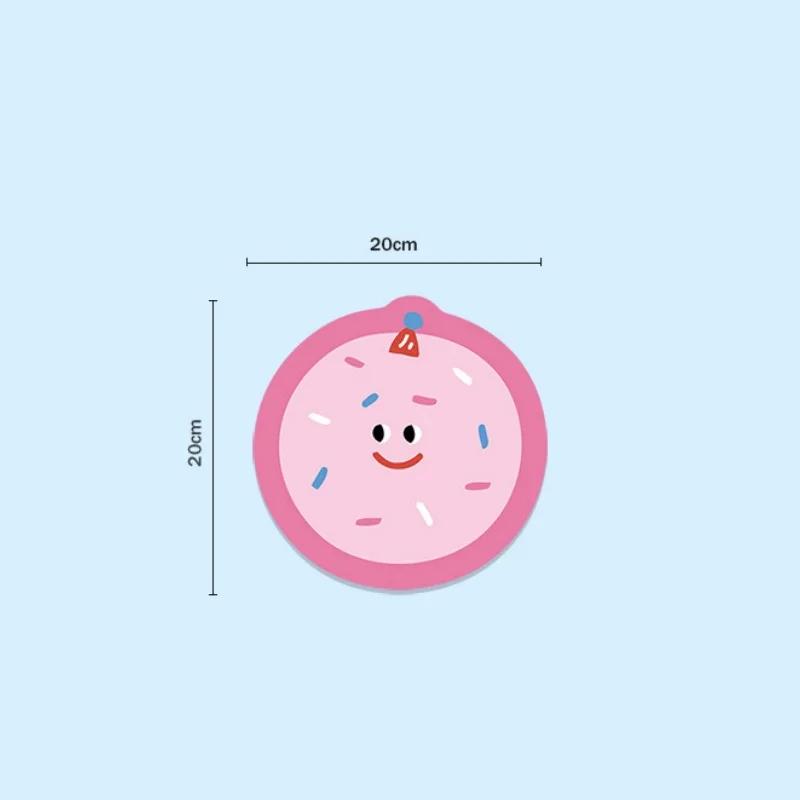 Cartoon Food Coasters Round Diatomite Heat Insulating Mats Household Table Absorbent Non-slip Coaster Home Accessories Kitchen