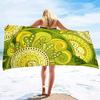 Botanical Floral Beach Towel Microfiber Vintage Flower Bath Towel for Sport Swim Quick Dry Kitchen Hand Towels Bikini Cover Up