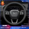 Leather Car Steering Wheel Cover for CRV Ridgeline HRV Prologue Civic URV Accord ZRV CRV WRV BRV Auto Interior Accessories