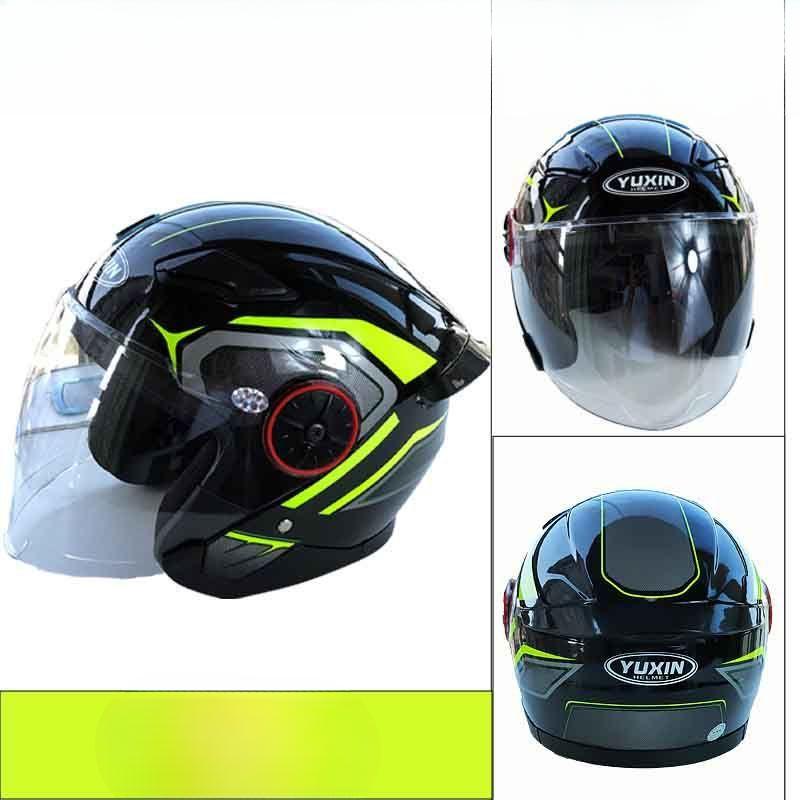New National Standard Helmet Electric Car Autumn and Winter Universal Male and Female Removable Scarf Anti-fog Warm Winter Cold Protection HD Mirror