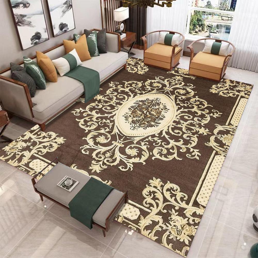 Luxury Blue Turkish Boho-style Carpetcarpet for Living Room Decor Bedroom Soft Floor Mat Balcony Lounge Rugs Kitchen Nonslip Mat