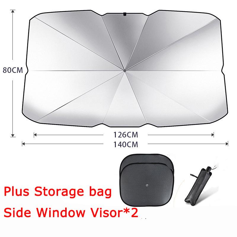 Car Sunshade Umbrella For Heat Insulation Shade Protector Parasol Car Summer Sun Interior Windshield Protection Supplies