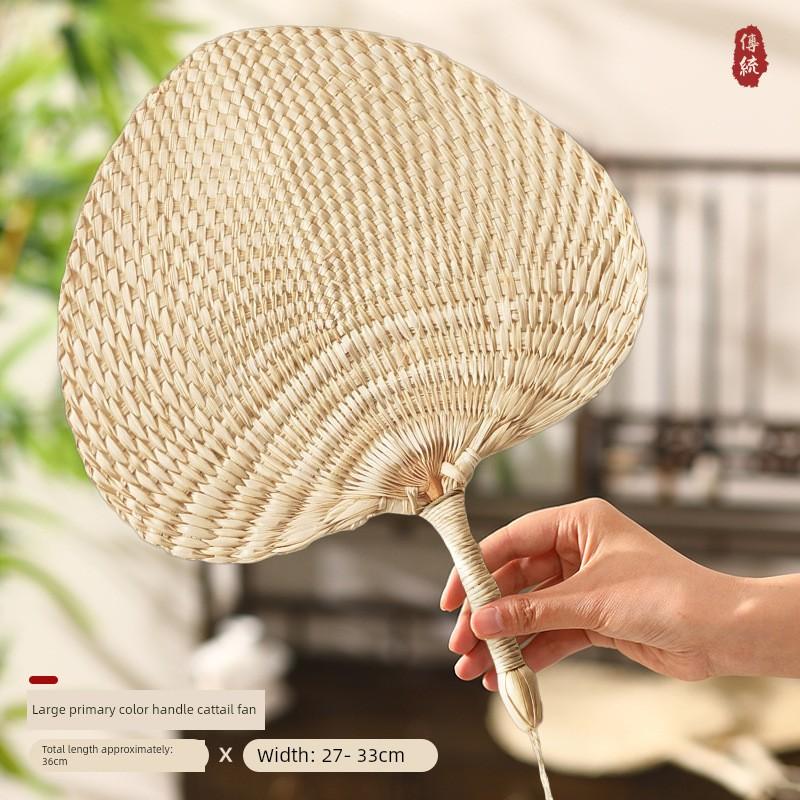 Old-Fashioned Summer Durable and Cool Household Fan, Handmade Straw Woven Fan for Children, Babies, and Infants, Mosquito Repellent for Outings
