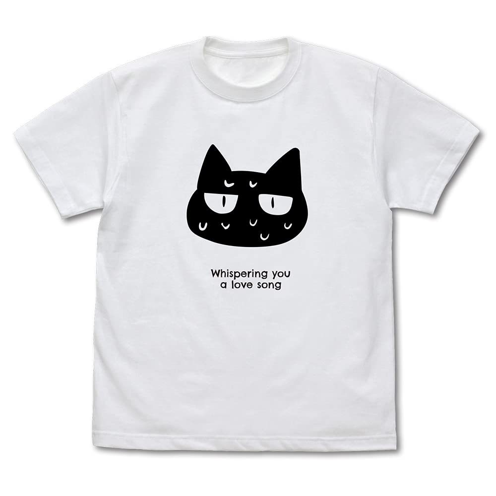 

COSPA Whispering Love Singing Cat T-Shirt White XL