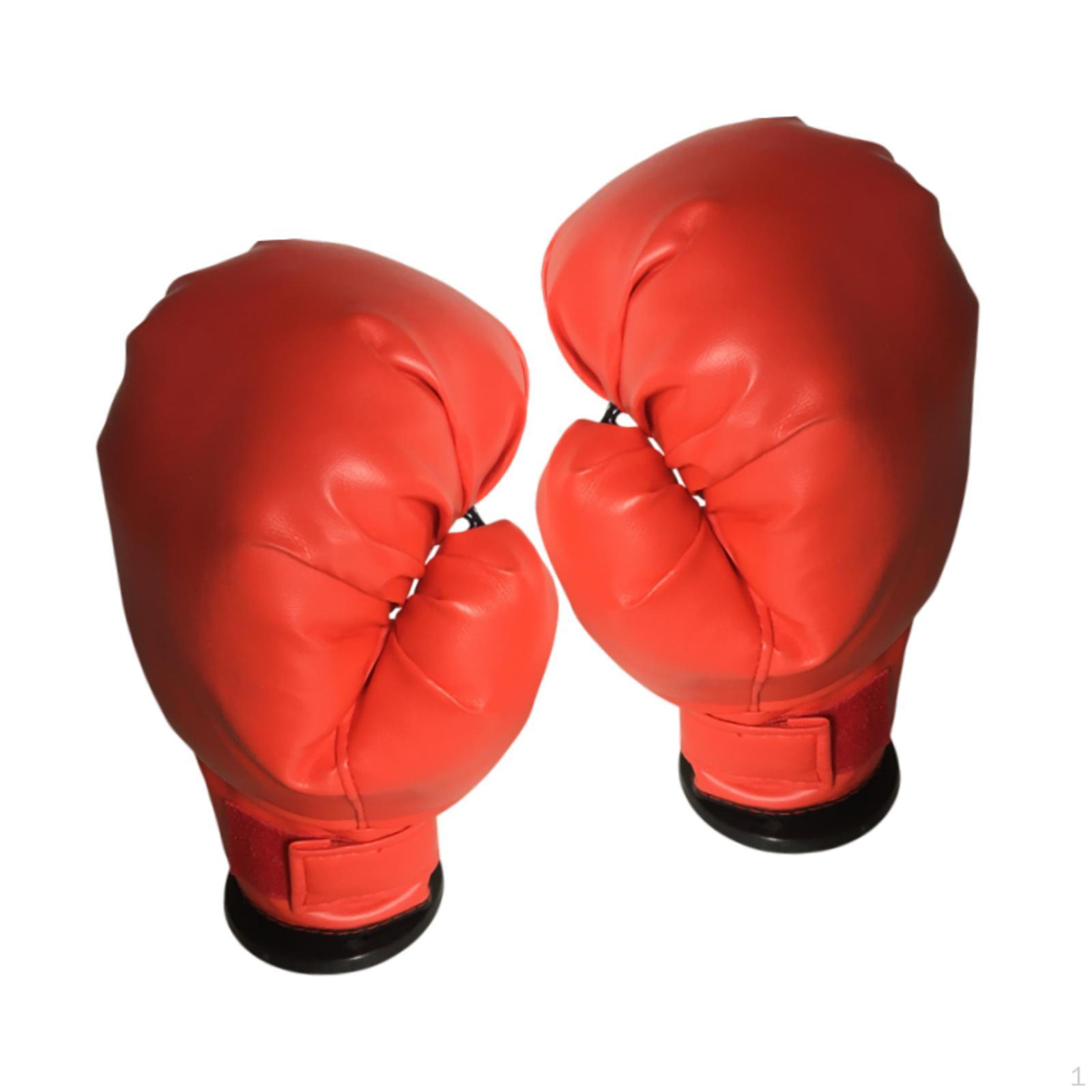 

Boxing Gloves Equipment Ergonomic Comfortable Breathable Sparring Mitts Punching Bag Red and Small