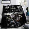 Black Raiders Printed Flannel Blanket, Soft Throw for Bedroom Sofa, Washable, Fan Merchandise, Great Gift.
