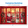 Funnytree 7x5FT Christmas Store Santa Claus Photography Backdrop Xmas Wall Decoration Winter Gifts Background Photo Booth
