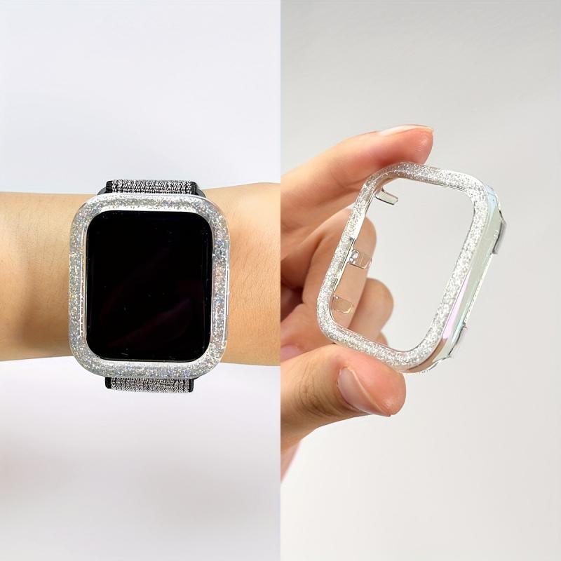 Laser Pearlescent PC Smartwatch Case for Apple Watch Ultra Series 7/8 Compatible with 38/40/41/42/44/45mm Protective Cover
