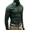 Men's Shirt Button-down Closure Anti-wrinkling Odorless Long-sleeve Button-down Shirt for Daily Life