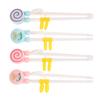 1Pair Chopsticks Plastic For Kids Cartoon Learning Chop Sticks Training Chopstic