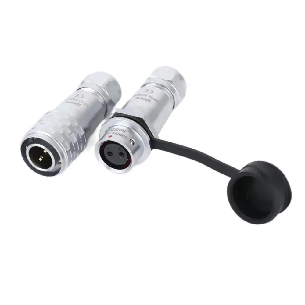 WEIPU SF12  2 3 4 5 6 7 9Pin Industrial Waterproof Connector Adapter Plug  Scoket Solder Threaded Coupling Sensor SF1210 SF1211