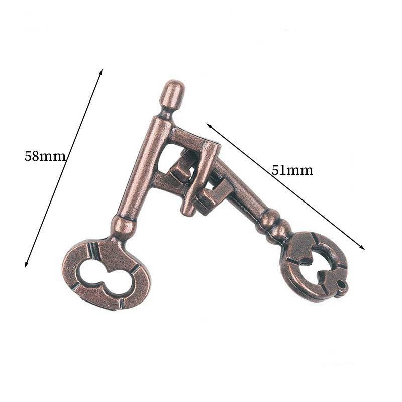 Luban Lock Metal Puzzle Brain Teaser For Kids And Adults Development