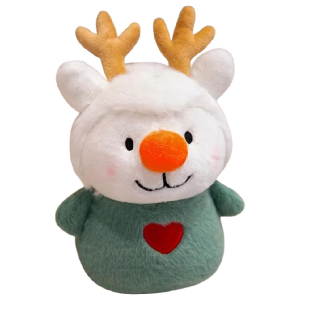 

Cartoon Christmas Throw Pillow Cute Christmas Cushion Christmas Tree Plush Toy Holiday 17cm зелёный