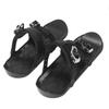 Mini-Ski-Skates Kurze dünne Schlittschuh-Ski zum Befestigen an Skischuhen Winterstiefel für Outdoor-Skifahren Schwarz Einheitsgröße