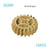 DIY Building Blocks MOC Technical Gear Axle Bricks Parts Worm Rack Conector Train Car Crane Model Assembles Christmas Gifts