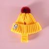 Knitted Dog Hat Cat Pompon Hat Winter Warm Hat with Ear Holes for Small Dogs And Cats Daily Wear Photography Prop