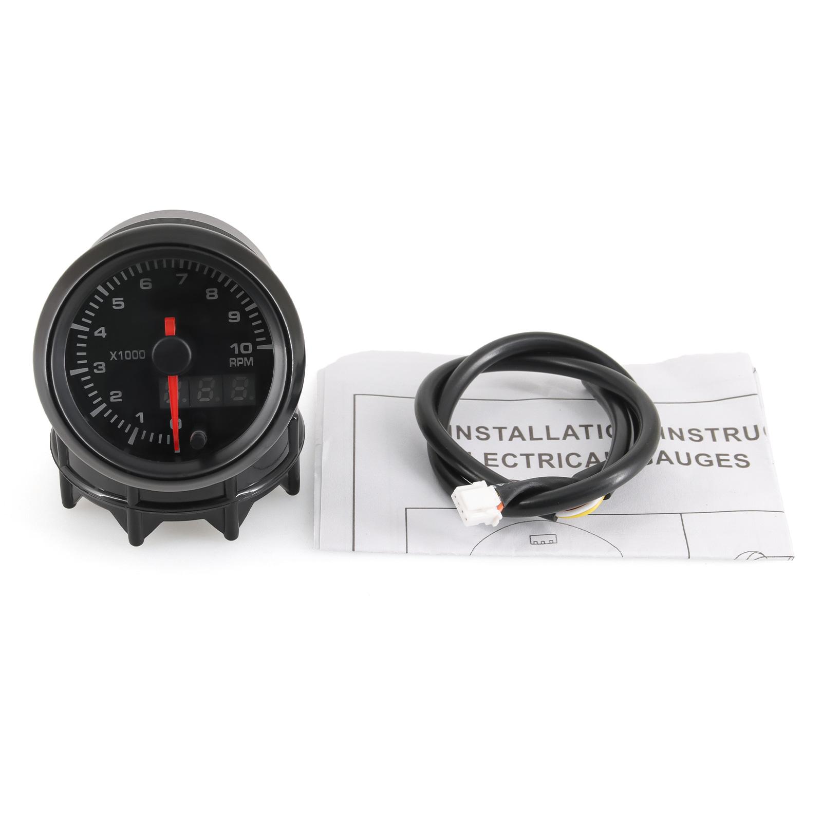 

2 52 мм автомобильный цифровой дисплей температура воды температура масла давление масла EXT вакуум турбонаддув PSI тахометр вольтметр 7 цветов двойной светодиод