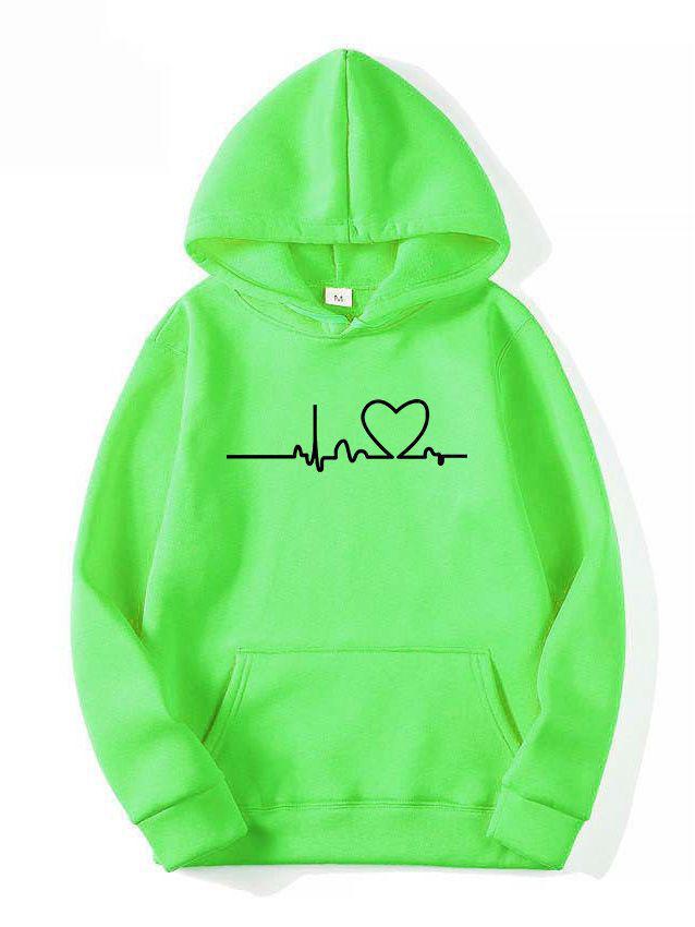 Trendy Cross-Border Couple Hoodies: Autumn/Winter Velvet Print with Kangaroo Pocket