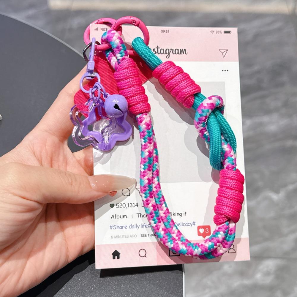 Portable Pendant Phone Lanyard Star Bell Hanging Wrist Strap Anti-Loss Phone Case Connection