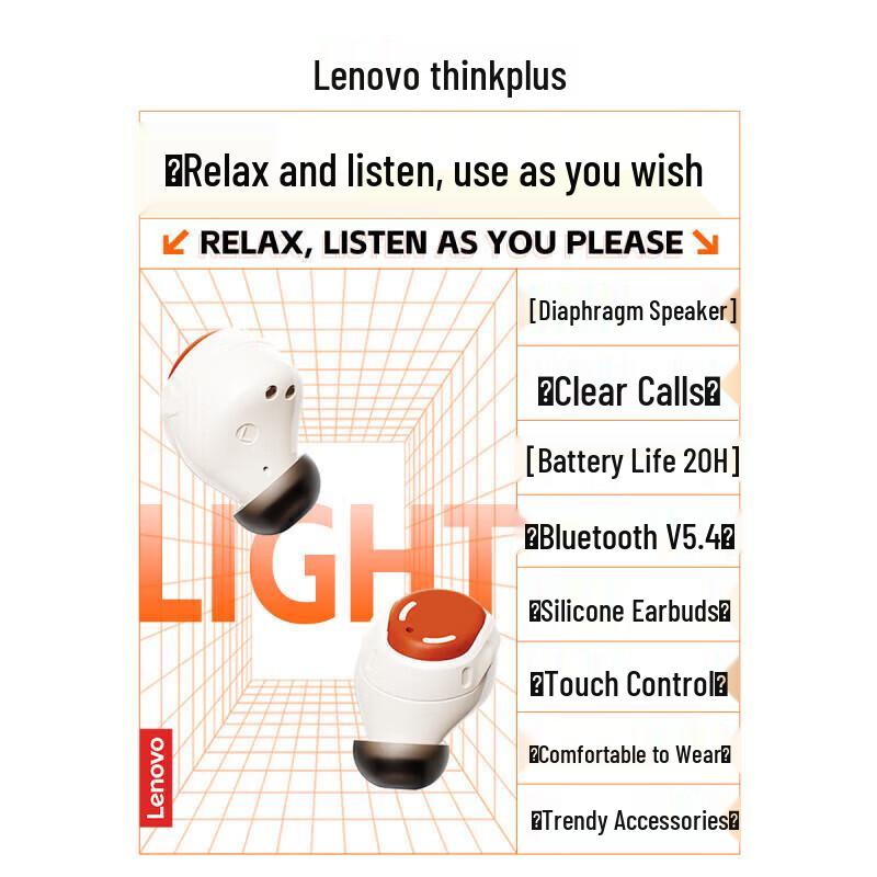 Lenovo LP26 Gaming Bluetooth Earbuds