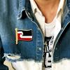 New Zealand Cultural Symbol: Life Renewal Flag Brooch Pendant & Backpack Accessories